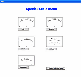 Special scales menu